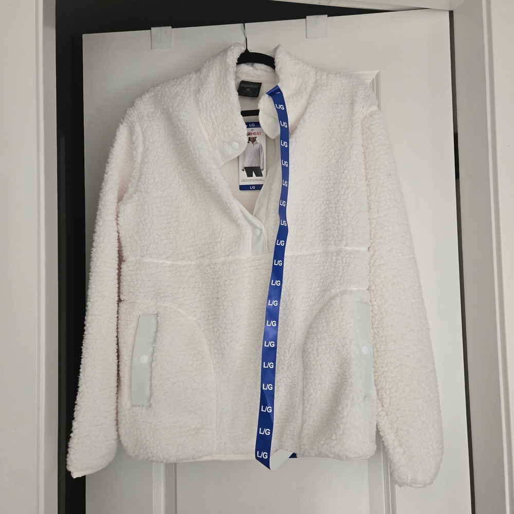 32 Degrees White Teddy Jacket